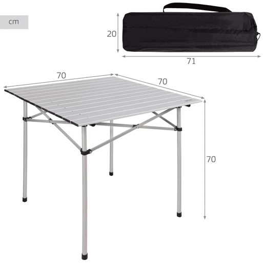 Mesa camping dobrável de alumínio Aktive Camping