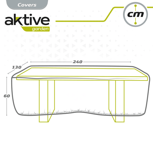 Capa de proteção mesa jardim 240x130x60 cm Aktive Garden