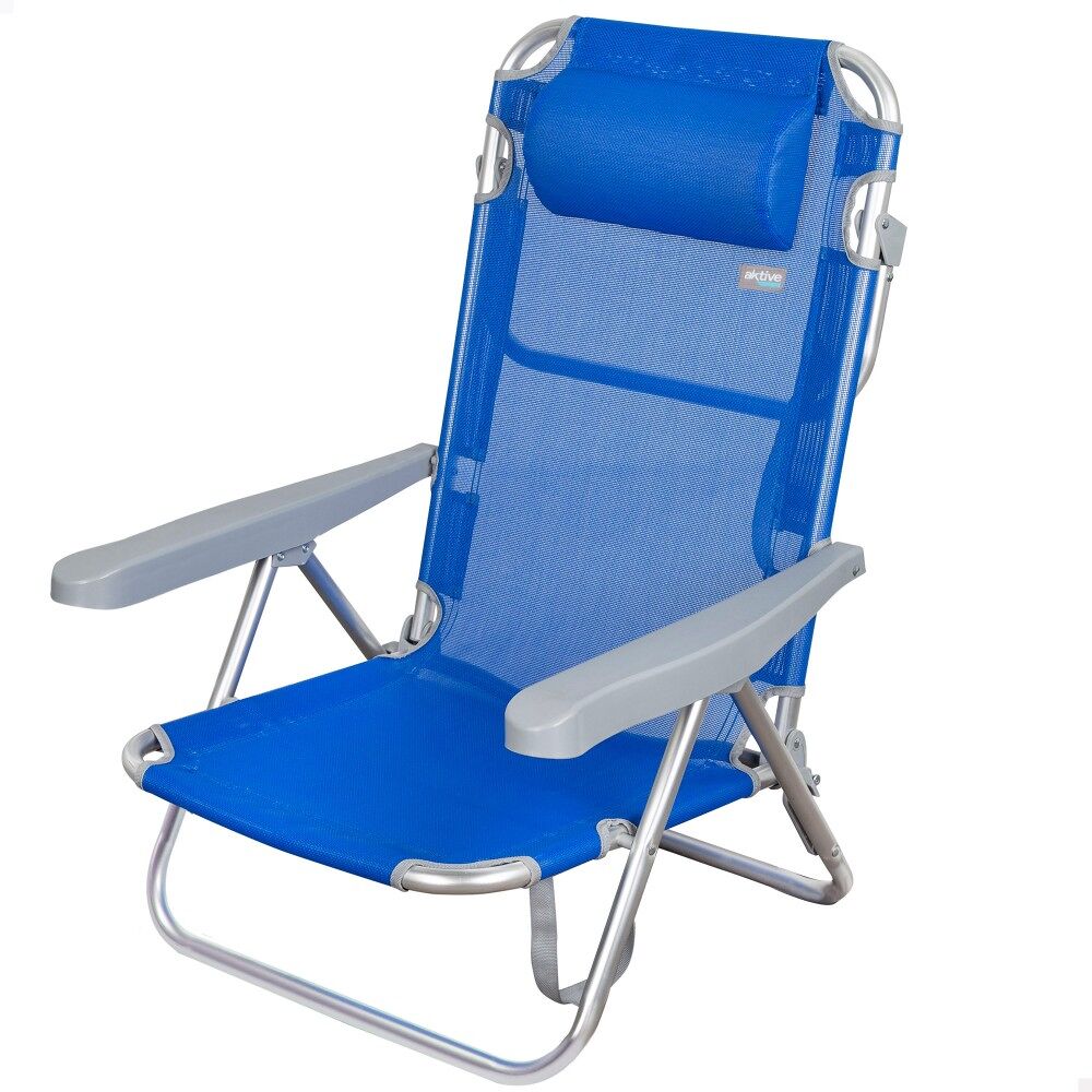 Silla de playa 5 posiciones con cabezal Aktive