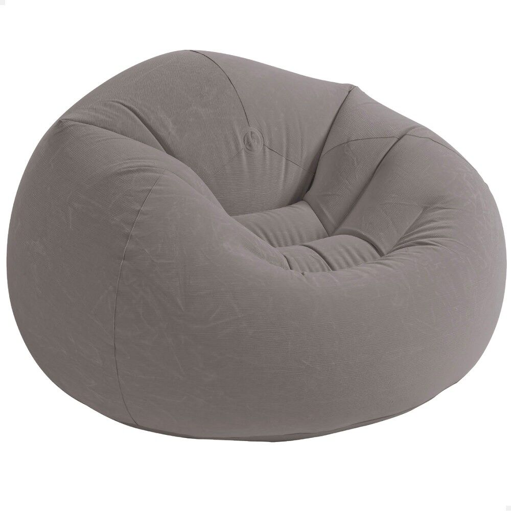 Sillón hinchable beanless gris 114x114x71 cm intex