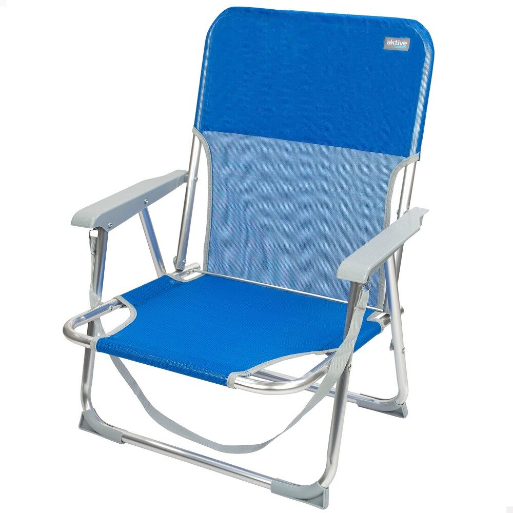 Silla de playa plegable fija aluminio con asa aktive beach