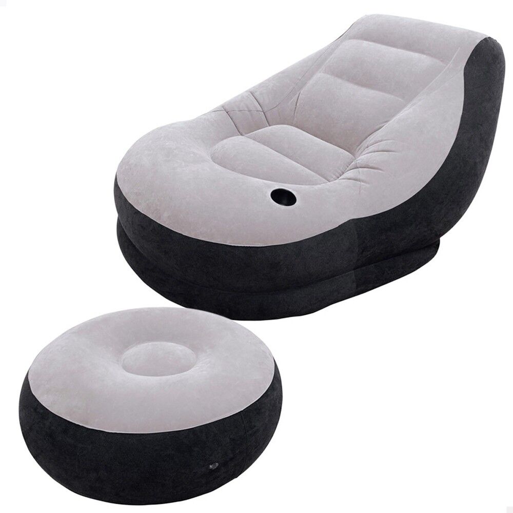 Sillón+reposapiés hinchables INTEX