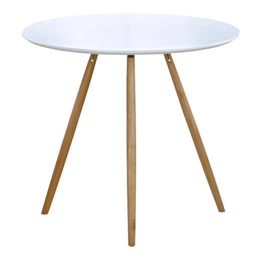 Mesa pequena Stockholm branca (Diâmetro 80 Altura 72)