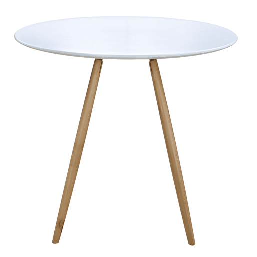 Mesa pequena Stockholm branca (Diâmetro 80 Altura 72)