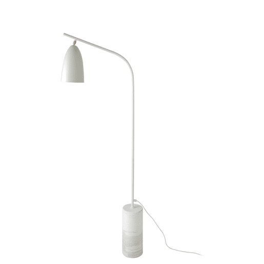 ANGEL CERDA Candeeiro de pé em mármore e aço branco ANGEL CERDA Candeeiro de pé em mármore e aço branco