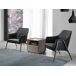 ANGEL CERDA Sillón tela gris y polipiel negro ANGEL CERDA Sillón tela gris y polipiel negro Negro