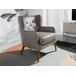 ANGEL CERDA Sillón Chester piel ANGEL CERDA Sillón Chester piel Gris Oscuro