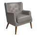 ANGEL CERDA Sillón Chester piel ANGEL CERDA Sillón Chester piel Gris Oscuro
