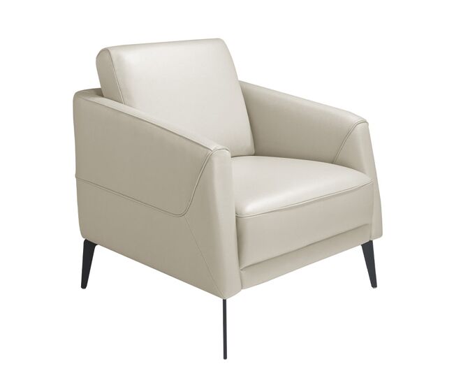 Angel cerda sillón piel gris taupe
