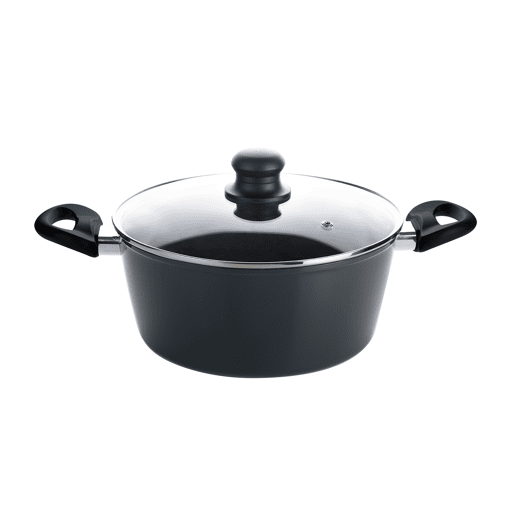Caçarola 24 cm base de alumínio reforçado - Adequada para todos os tipos de fontes de calor Design italiano