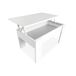 Mesa de Centro Elevable, Mesita de Salón o Comedor 90x50 Mesa de Centro Elevable, Mesita de Salón o Comedor 90x50 Blanco