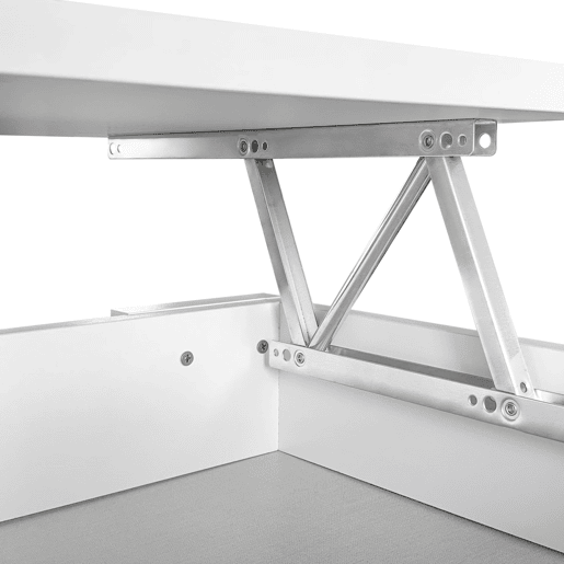Mesa de centro elevável, medidas: 90 cm (L) x 50 cm (P) x 46-57 cm (A)