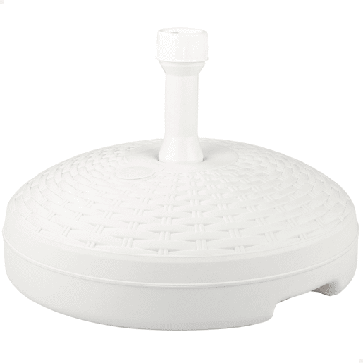 Base para guarda-sol circular branco 19-33 mm Aktive Base para guarda-sol circular branco 19-33 mm Aktive