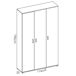 Armario auxiliar Fit puertas con escobero xx Armario auxiliar Fit puertas con escobero xx Blanco
