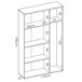 Armario auxiliar Fit puertas con escobero xx Armario auxiliar Fit puertas con escobero xx Blanco