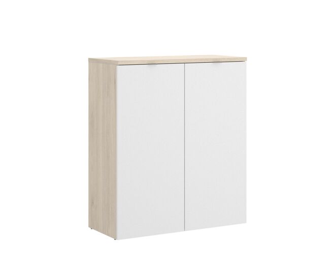 Armario rox con 2 puertas blanco/natural 96x79x40 cm