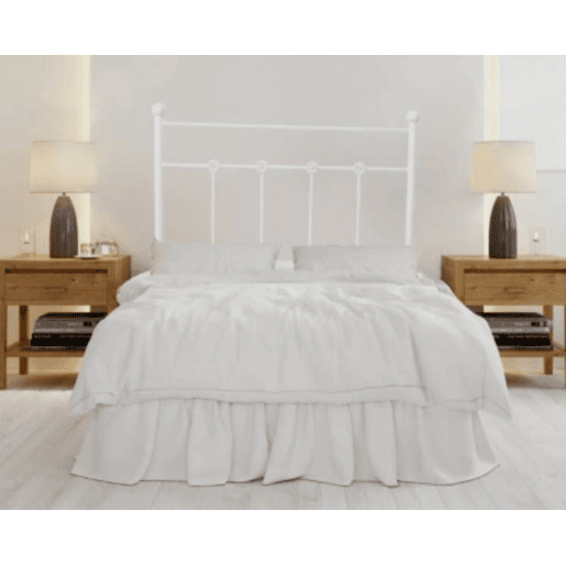 Cabeceira Ducal Forge para cama 135 Branco 143x125x4. Matris