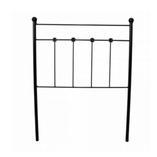 Cabeceira Ducal Forge para cama 90 Preto 98x125x4. Matris