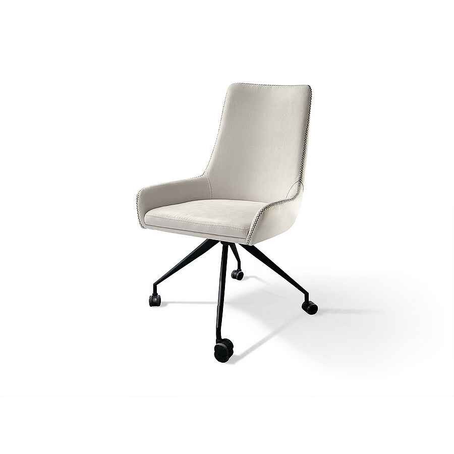 Sillon auxiliar textil color blanco serie diane 55cm