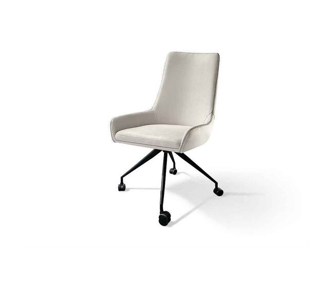Sillon auxiliar textil color blanco serie diane 55cm