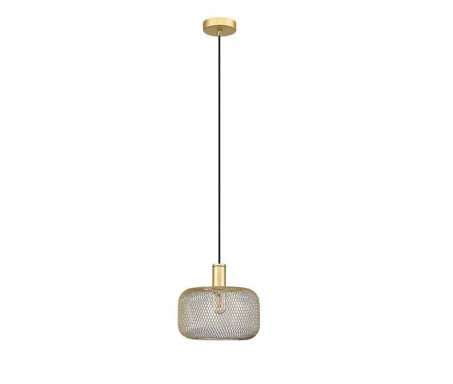 Lampara de techo metal color dorado serie osiris 28cm