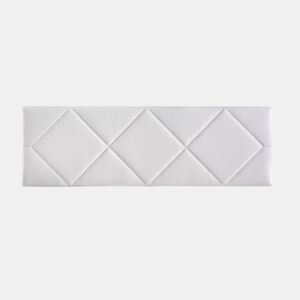 Cabeceira 145x50x7 | Cama de casal | Cabeceira estofada SPYGA | Para camas de 120, 135 e 140 cm | Fixação à parede | Couro sintético branco