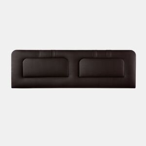 Cabeceira 160x50x7 | Cama de casal | Cabeceira estofada BLUME | Para cama 150 e 160 | Fixação na parede | Couro sintético chocolate