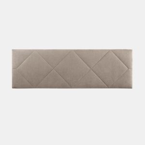 Cabeceira 160x50x7 | Cama de casal | Cabeceira estofada SPYGA | Para cama 150 e 160 | Fixação à parede | Microfibra AquaClean Bege