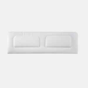 Cabeceira 145x50x7 | Cama de casal | Cabeceira estofada BLUME | Para cama de 120, 135 e 140 cm | Fixação à parede | Couro sintético branco