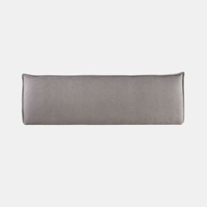 Cabeceira 145x50x7 | Cama de casal | Cabeceira estofada AGORA | Para camas de 120, 135 e 140 cm | Fixação à parede | Microfibra AquaClean Cinzento