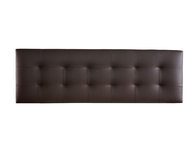 Cabecero 145x50x7 | häusbed | cabecero tapizado versalles | para cama de 120, 135 y 140 | anclaje en pared | ado polipiel chocolate