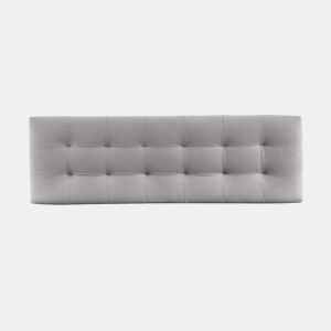 Cabeceira 145x50x7 | Cama de casal | Cabeceira estofada VERSALLES | Para cama 120, 135 e 140 | Fixação à parede | Em microfibra AquaClean Cinzento