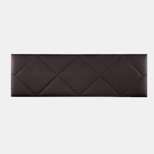 Cabeceira 160x50x7 | Cama de casal | Cabeceira estofada SPYGA | Para cama 150 e 160 | Fixação à parede | Couro sintético chocolate