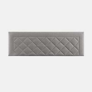 Cabeceira 160x50x7 | Cama de casal | Cabeceira DOMUS estofada | Para cama de 150 e 160 cm | Fixação à parede | Microfibra AquaClean Cinzento