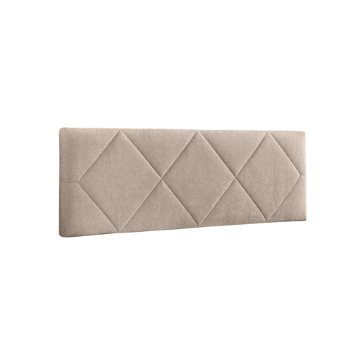 Cabeceira 145x50x7 | Cama de casal | Cabeceira estofada SPYGA | Para camas de 120, 135 e 140 cm | Fixação à parede | Microfibra AquaClean Bege