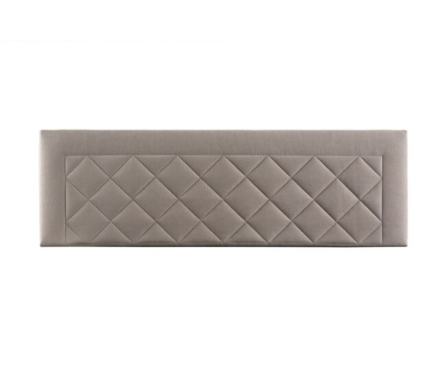 Cabecero 160x50x7 | häusbed | cabecero tapizado domus | para cama de 150 y 160 | anclaje en pared | microfibra aquaclean beige
