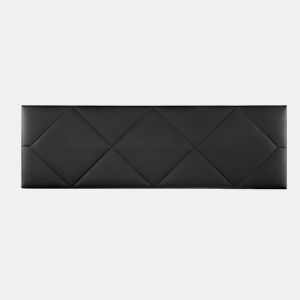Cabeceira 160x50x7 | Cama de casal | Cabeceira estofada SPYGA | Para cama de 150 e 160 cm | Fixação na parede | Couro sintético preto