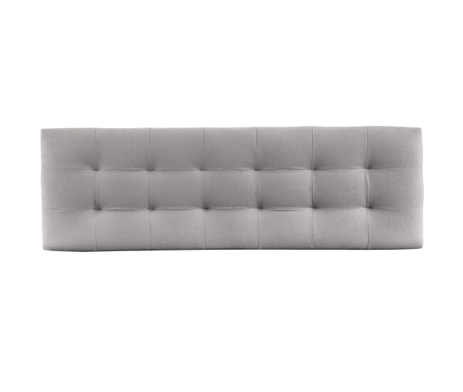 Cabecero 160x50x7 | häusbed | cabecero tapizado versalles | para cama de 150 y 160 | anclaje en pared | ado microfibra aquaclean gris