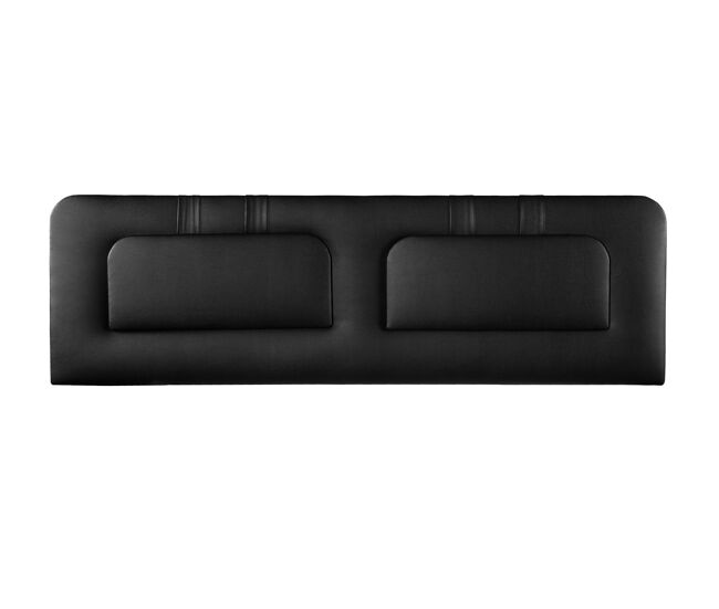 Cabecero 145x50x7 | häusbed | cabecero tapizado blume | para cama de 120, 135 y 140 | anclaje en pared | polipiel negro