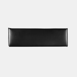Cabeceira 145x50x7 | Cama de casal | Cabeceira estofada AGORA | Para camas de 120, 135 e 140 cm | Fixação à parede | Couro sintético preto