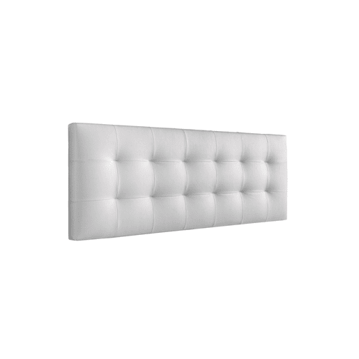Cabeceira 160x50x7 | Cama de casal | Cabeceira estofada VERSALLES | Para cama de 150 e 160 cm | Fixação à parede | Em pele branca Cabeceira 160x50x7 | Cama de casal | Cabeceira estofada VERSALLES | Para cama de 150 e 160 cm | Fixação à parede | Em pele branca