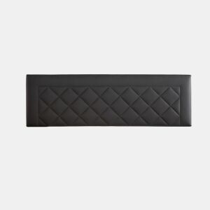 Cabeceira 160x50x7 | Cama de casal | Cabeceira DOMUS estofada | Para cama de 150 e 160 cm | Fixação à parede | Couro sintético preto