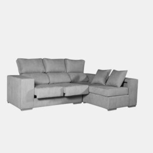 Sofá Chaise Longue Marbella Cinza Direito.
