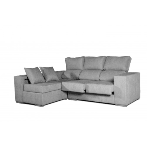 Sofá Chaise Longue Esquerda Marbella Cinza. Sofá Chaise Longue Esquerda Marbella Cinza.