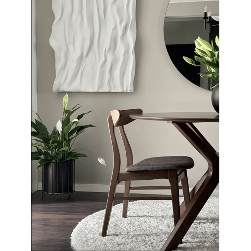 Mesa de jantar TYMIS Mogno escuro 120 cm 120 cm Mesa de jantar TYMIS Mogno escuro 120 cm 120 cm