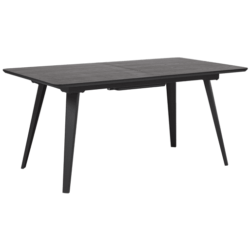 Mesa de jantar extensível IRVINGTON Preto 160200 cm 90 cm