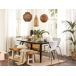Beliani Mesa de comedor extensible IRVINGTON Beliani Mesa de comedor extensible IRVINGTON Negro