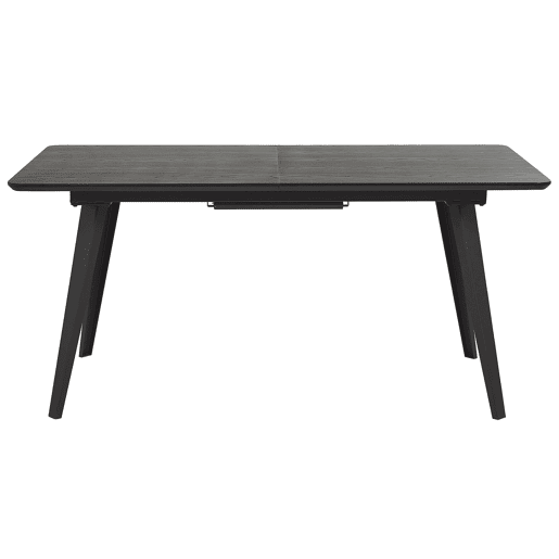 Mesa de jantar extensível IRVINGTON Preto 160200 cm 90 cm