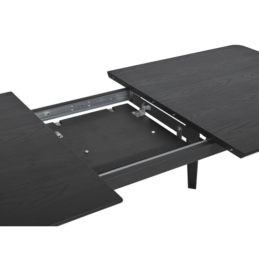 Mesa de jantar extensível IRVINGTON Preto 160200 cm 90 cm
