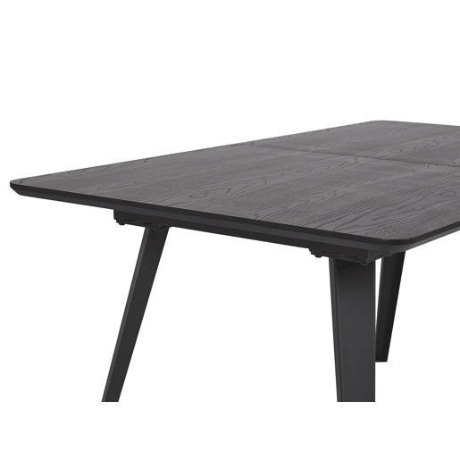 Mesa de jantar extensível IRVINGTON Preto 160200 cm 90 cm